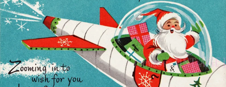 Christmas Santa Spaceship (Image)